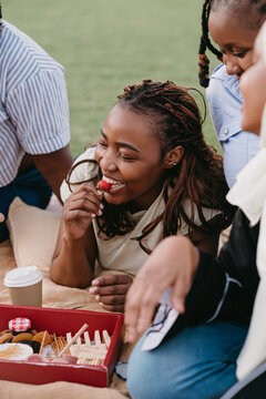 Friends on a picnic
