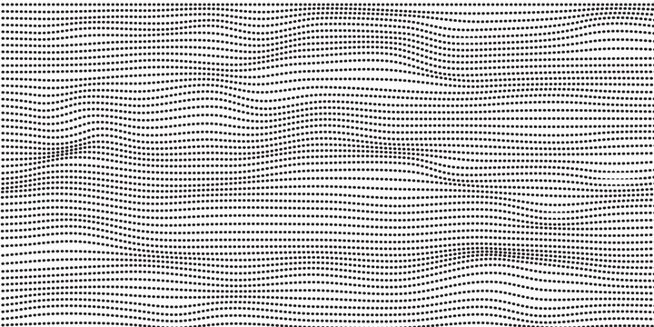 Abstract wavy background 3D wavy background. Ripple effect. . Grid surface. Wrinkled surface texture.