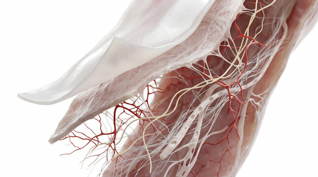 Detailed Anatomical View Of Human Brachial Plexus And Blood Vessels