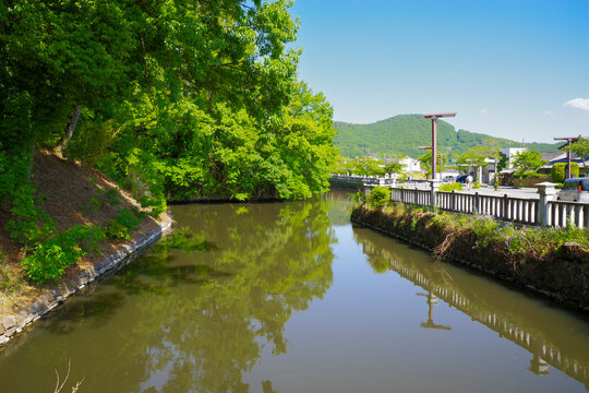山梨県にある武田神社の水堀