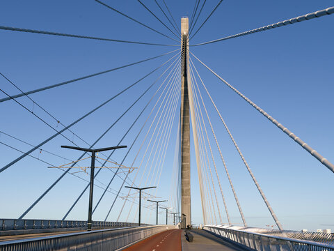 The Crown Bridges in Helsinki suspension cables details
