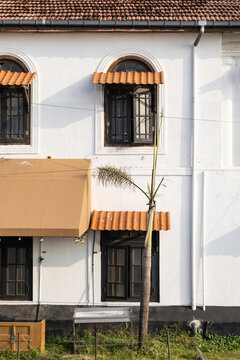 Exterior double story building in Sri Lanka