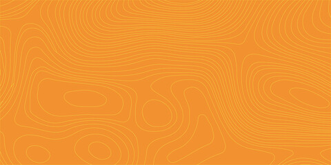 Orange abstract background with wavy topographic lines creating a modern minimalistic texture for graphic designs. Geographic contour maps or wood grain textures. © Creative Arts
