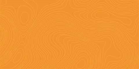 Orange abstract background with wavy topographic lines creating a modern minimalistic texture for graphic designs. Geographic contour maps or wood grain textures. © Creative Arts