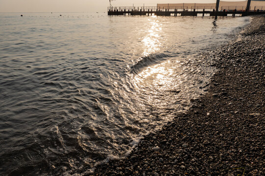 The sea at sunset