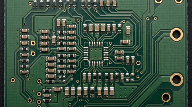 Placa circuito impreso hardware tecnolog&iacute;a electr&oacute;nica moderna