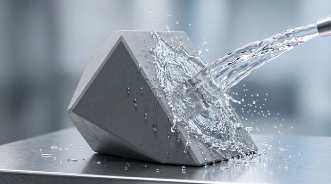 Impacto agua alta velocidad laboratorio investigaci&oacute;n ciencia