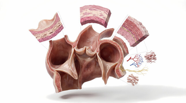 Aortic Valve Anatomy and Histology Display