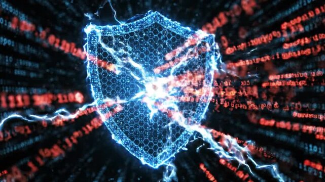 Digital Shield Forming with Electric Energy Bursts in Network Background