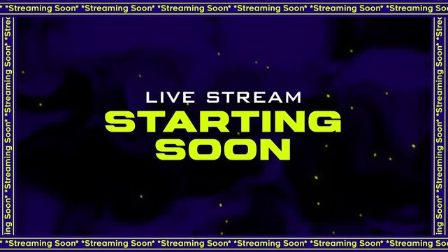 Live Stream Starting Soon Motion Graphic Overlay
