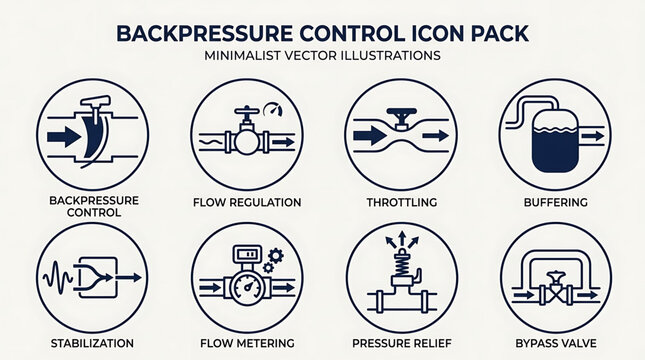 Industrial valves regulate pressure with backpressure control and flow metering