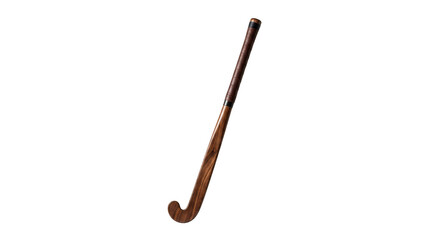Wooden field hockey stick isolated on transparent background