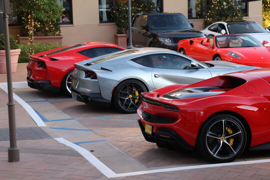 Ferrari sports car lineup of V12 Elegant Design Supercars