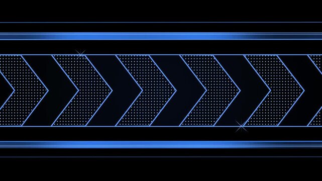Chevron banner with dotted pattern and horizontal lines background animation