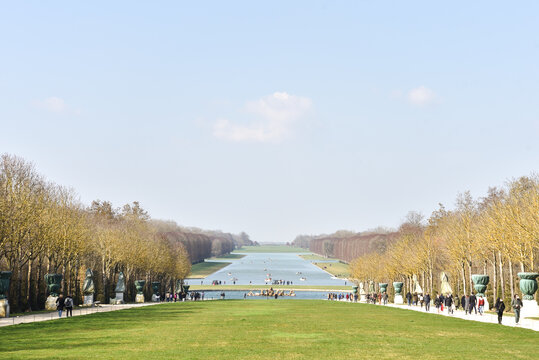 Gardens of Versailles with Lake and Boats, France