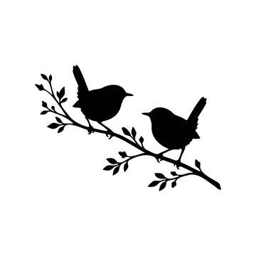 animal, animals, avian, background, beak, beautiful, beauty, bird, birds, birdwatching, black, blue, branch, card, couple, cute, design, drawn, element, environment, fauna, feathers, flat, forest, gre