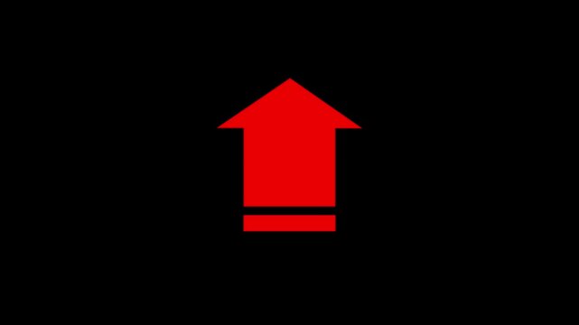 arrow pointing up animation. Download sign on .4K video. Dow direction arrows symbol. arrow button icon or swipe-up arrow signal animation. download icon sign. Arrow ...