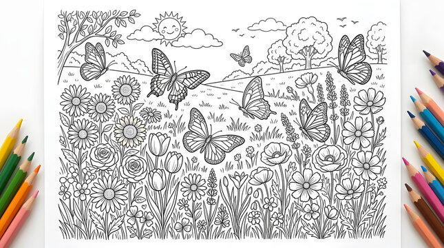 bater fly coloring page 
