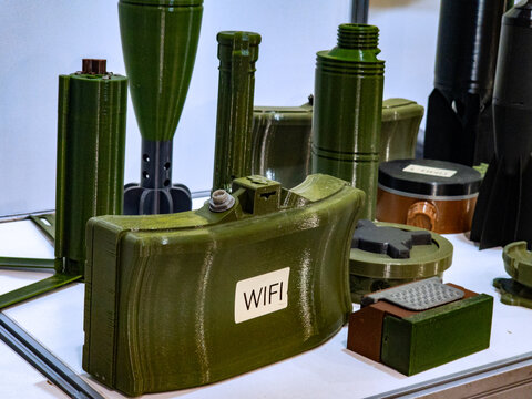3D-Printed Plastic Mockups of Landmines and Mortar Shells for Demining Training