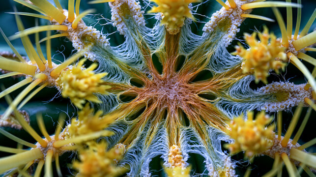 Allium cepa bulb transverse cross section revealing concentrically layered tunics and fluid-filled parenchyma cells, faint sulfur compound crystalline deposits, macro vegetable botanical anatomy stu