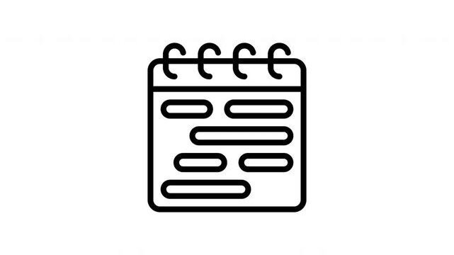 schedule animation icon