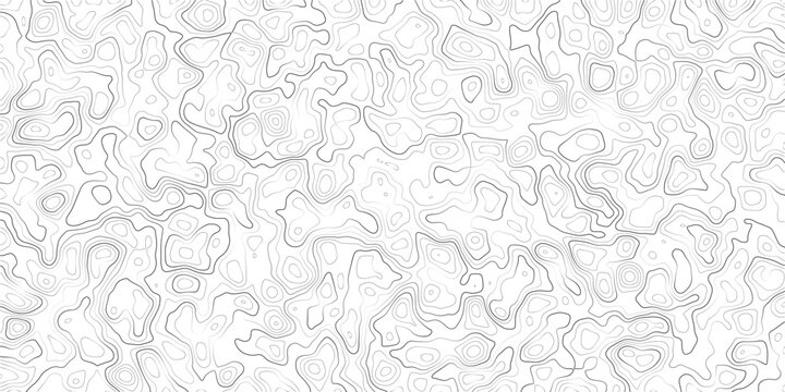 Gray abstract topographic map pattern with wavy lines and shapes