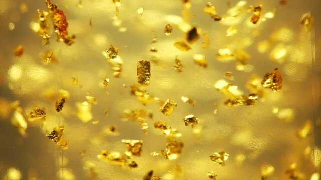 Luxury transparent cream gel with sparkling 24k gold floating particles serum, beauty products, wellness ads cosmetic Skin care, face creme, mask, body lotion, moisturizer, fluid. Abstract background
