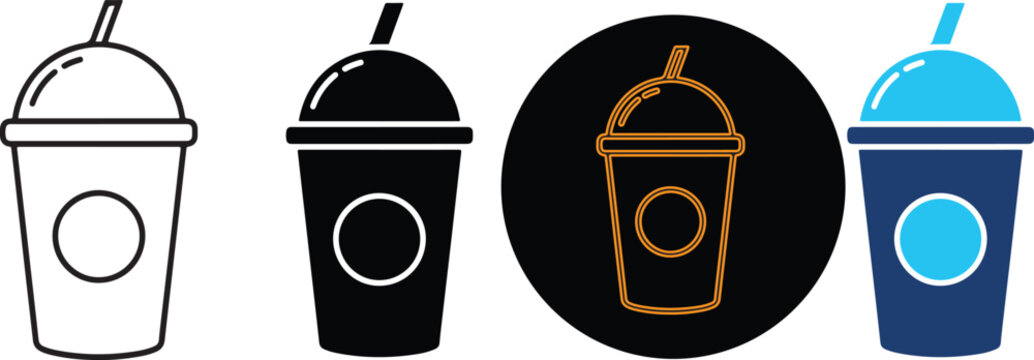 Set of Four Coffee Cup Icons