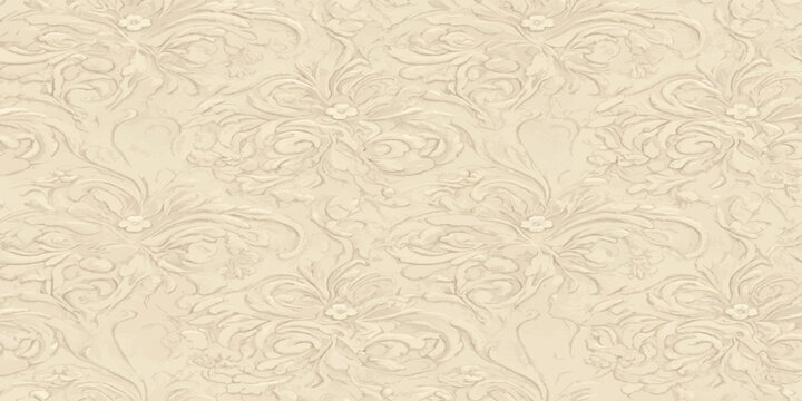 Detailed beige filigree pattern with intricate swirls filigree intricate seamless botanical background decorative ornament wallpaper artistic