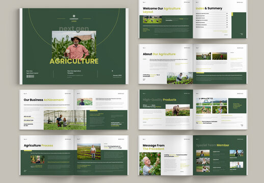 Agriculture Landscape Brochure Template
