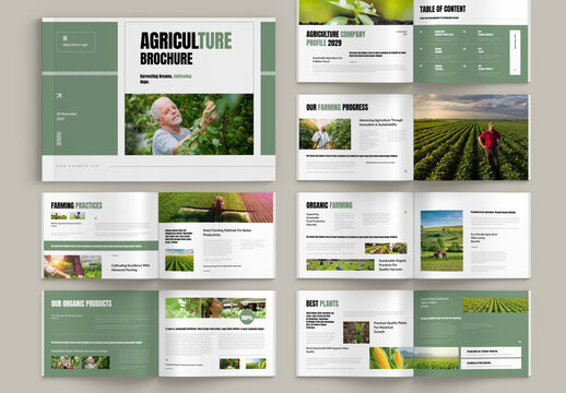Agriculture Landscape Brochure Template