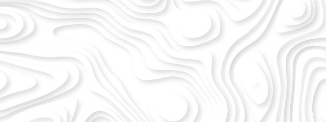 lines seamless pattern sea map topography design. White wave paper curved reliefs Contour maps. Discovery topographic texture backdrop landscape earth style trail map geography design.  © Alibuss