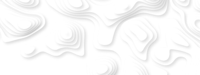 lines seamless pattern sea map topography design. White wave paper curved reliefs Contour maps. Discovery topographic texture backdrop landscape earth style trail map geography design.  © Alibuss