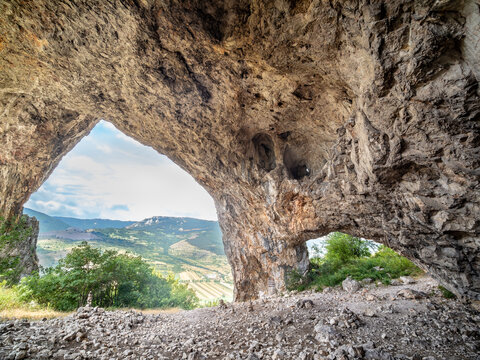 Grota Studentilor in Piatra Secuiului mountain, Romania