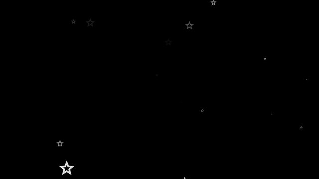 Fairy dust wand glitter trail animation with sparkling star line 2d animation, white cartoon doodle sparkles glitter, flat, vector, flat vector doodles, particle glitter effect on black screen,4k