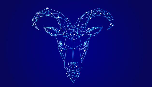 The astrological zodiac signs of goat for Happy Chinese New Year 2027. Constellations for horoscope