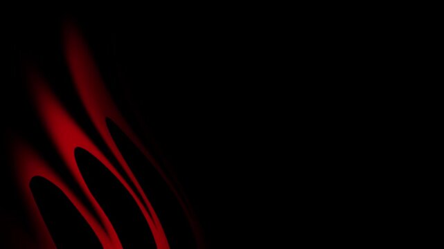 Abstract ribbed glass lines with flowing gradient blending intense green doomsday colors abstract fire background