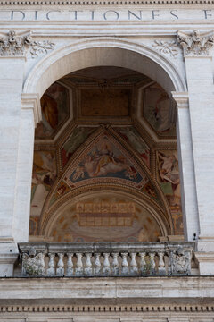 Architectural Details of the Archbasilica of Saint John Lateran in Rome, Italy