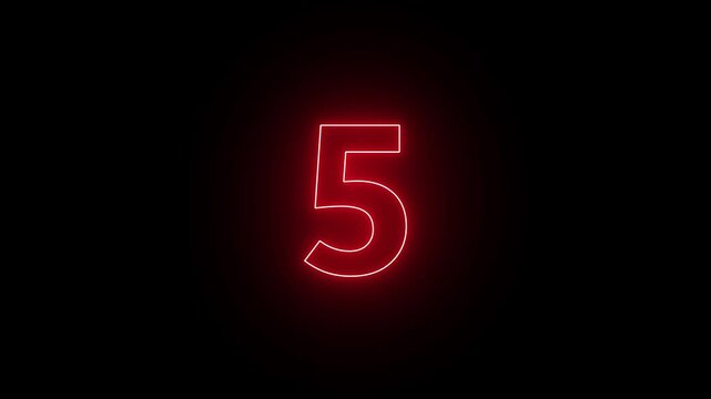  Simple neon 10-second countdown timer version included Movies start intro   count down. 10 second countdown timer. 4K resolution Simple countdown animation.  