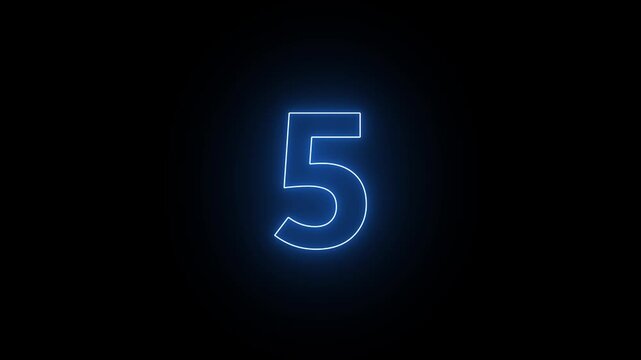 Simple neon 10-second countdown timer version included Movies start intro   count down. 10 second countdown timer. 4K resolution Simple countdown animation.  