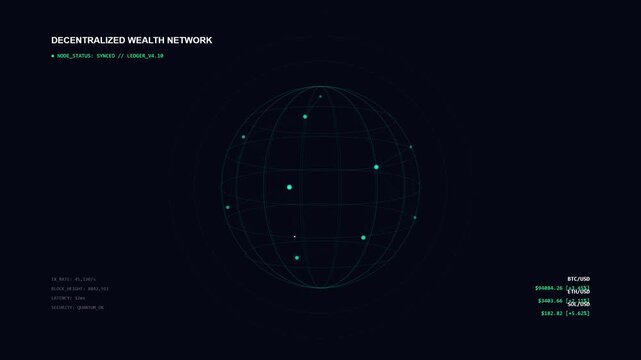 Decentralized Finance (DeFi) Dashboard with Global Network and Crypto Prices