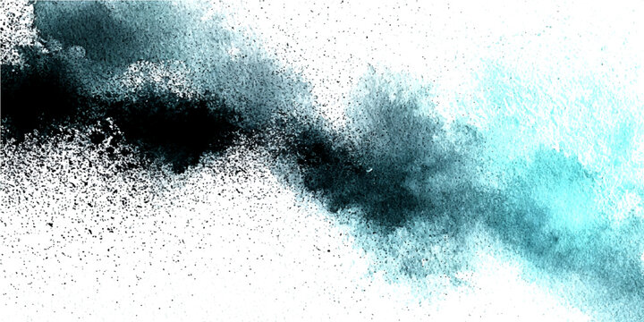 Dynamic watercolor splash vector, vibrant teal and deep blue ink texture, abstract paint splatter background, artistic liquid flow for creative design projects