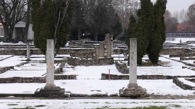 Roman City of Aquincum in Budapest, Hungary