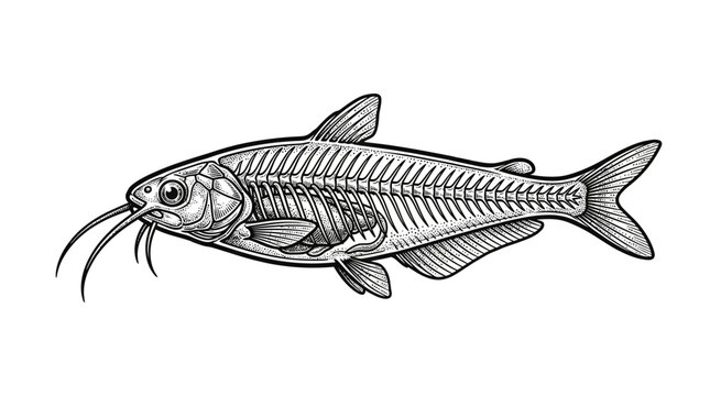Detailed illustration of a catfish.