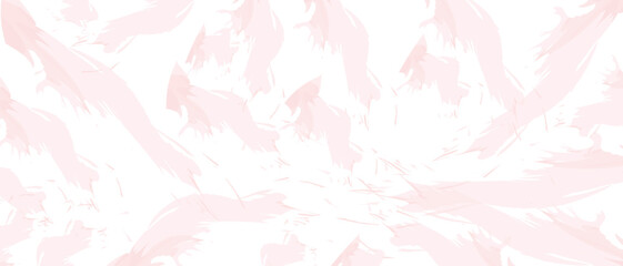 Soft pink feather pattern on with delicate brushstrokes © SOHIDUL