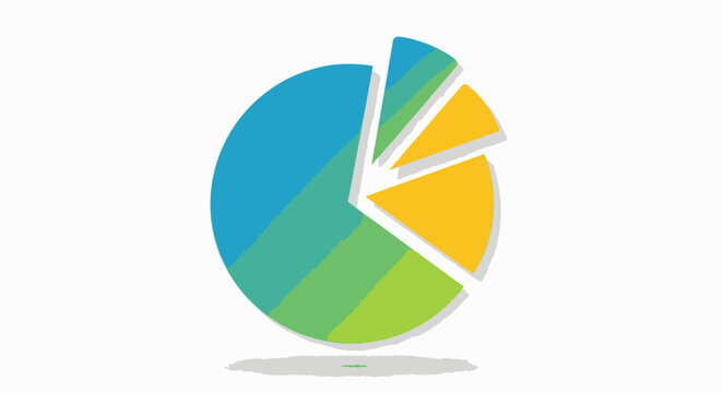 Colorful pie chart segment missing to symbolize data loss or incomplete analytics.