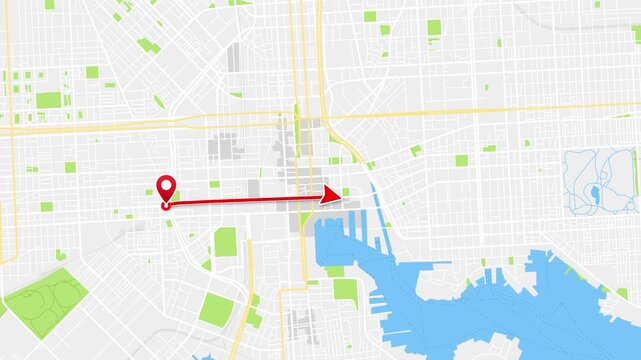 New York City New York United States Map Route Animation