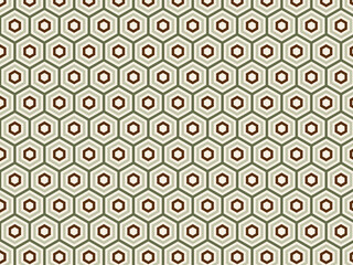 Fototapeta premium Colorful Hexagonal Ring Grid Geometric Modern Background