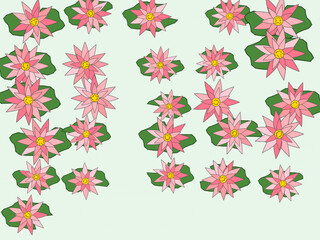 Obraz premium Elegant Lotus Bloom Water Surface Background