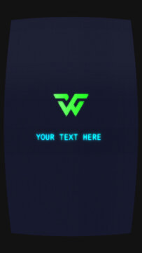 Retro CRT Logo Reveal | Vertical Vintage Terminal Intro for Mobile Content and Short-Form Video